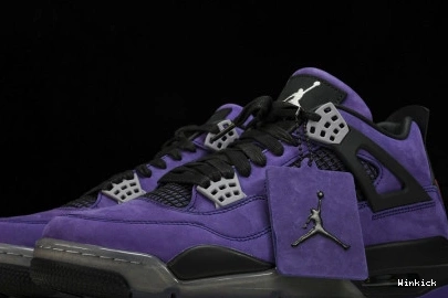 Jordan AJ4-766296 Scott x Travis 4 Purple Air Retro 0808